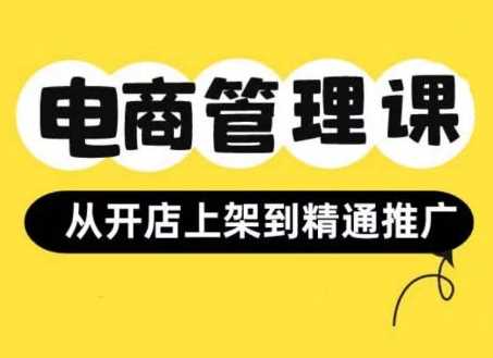 小红书&闲鱼开店从开店上架到精通推广，电商管理课-创客联盟资源网-本站致力于分享优质实用的互联网资源,创业项目,软件工具