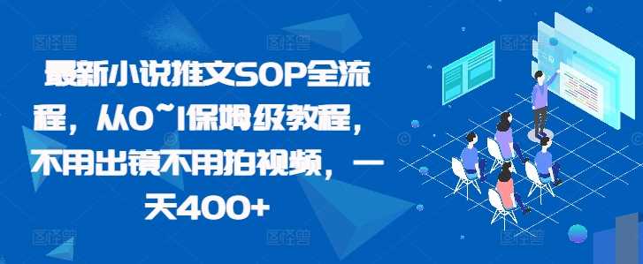最新小说推文SOP全流程，从0~1保姆级教程，不用出镜不用拍视频，一天400+-创客联盟资源网-本站致力于分享优质实用的互联网资源,创业项目,软件工具