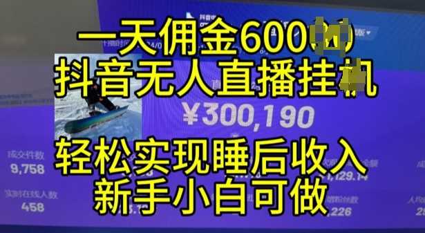 2024年11月抖音无人直播带货挂JI，小白的梦想之路，全天24小时收益不间断实现真正管道收益【揭秘】-创客联盟资源网-本站致力于分享优质实用的互联网资源,创业项目,软件工具