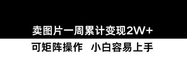 小红书【卖图片】一周累计变现2W+小白易上手-创客联盟资源网-本站致力于分享优质实用的互联网资源,创业项目,软件工具