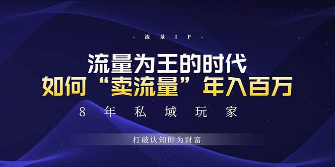 （13433期）未来如何通过“卖流量”年入百万，跨越一切周期绝对蓝海项目-创客联盟资源网-本站致力于分享优质实用的互联网资源,创业项目,软件工具