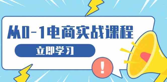 从零做电商实战课程，教你如何获取访客、选品布局，搭建基础运营团队-创客联盟资源网-本站致力于分享优质实用的互联网资源,创业项目,软件工具