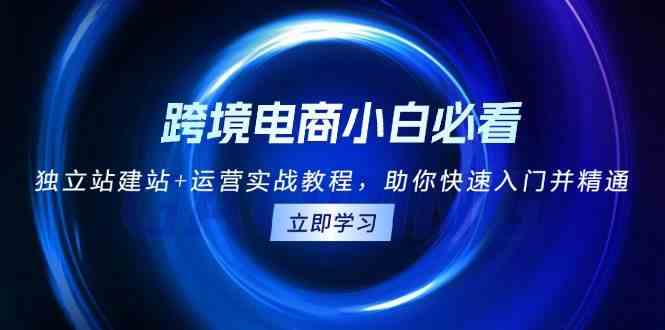 跨境电商小白必看！独立站建站+运营实战教程，助你快速入门并精通-创客联盟资源网-本站致力于分享优质实用的互联网资源,创业项目,软件工具