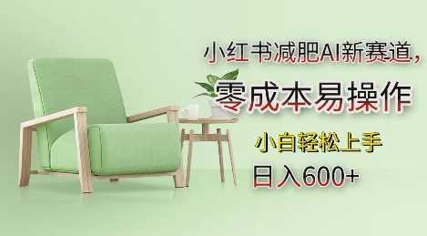 小红书减肥AI新赛道，零成本易操作，日入多张，小白轻松上手【揭秘】-创客联盟资源网-本站致力于分享优质实用的互联网资源,创业项目,软件工具