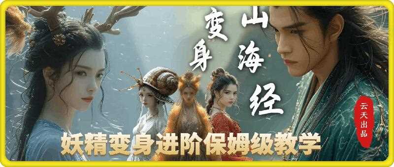 云天AI山海经变身视频教程，妖精变身进阶保姆级教学-创客联盟资源网-本站致力于分享优质实用的互联网资源,创业项目,软件工具