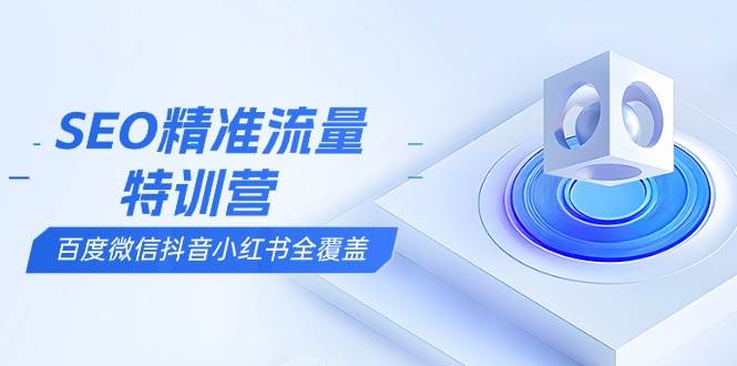（13851期）SEO精准流量特训营，百度微信抖音小红书全覆盖，带你搞懂搜索优化核心技巧-创客联盟资源网-本站致力于分享优质实用的互联网资源,创业项目,软件工具